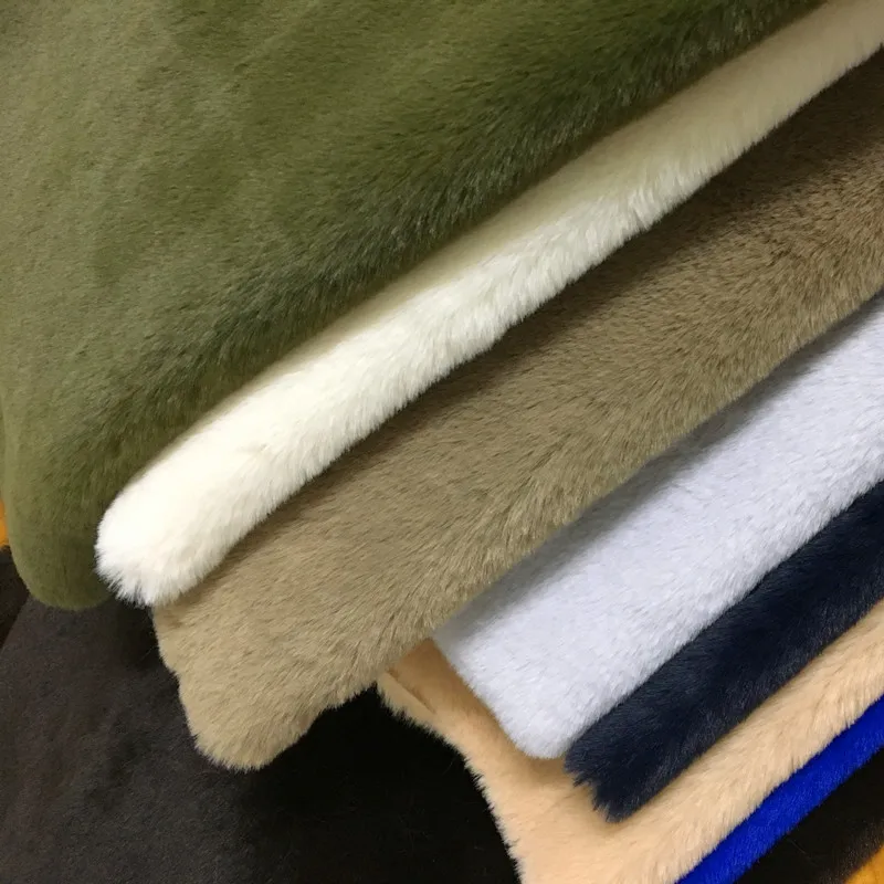 

Imitation Rex Rabbit Fur Fabric Long Plush White Counter Display Background Cloth Scarf