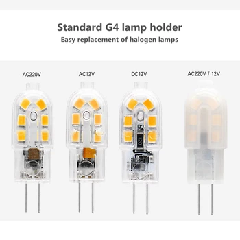

2pcs G4 LED 220V 12LEDs LED G9 Lamp LED Bulb Corn Light Spotlight SMD 2835 LED G4 Light Replace 20W/40W/60W Halogen Lamp Light