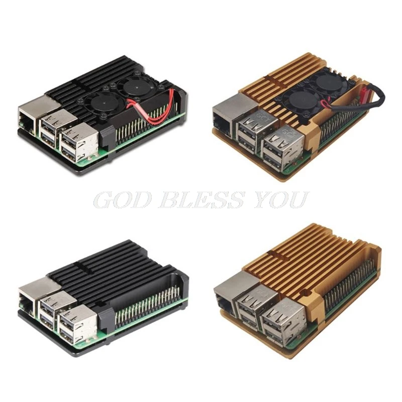 

Aluminum Alloy Radiator Protective Case Metal Cooling Shell For Raspberry Pi 3 Model B/B+/2B Accessories