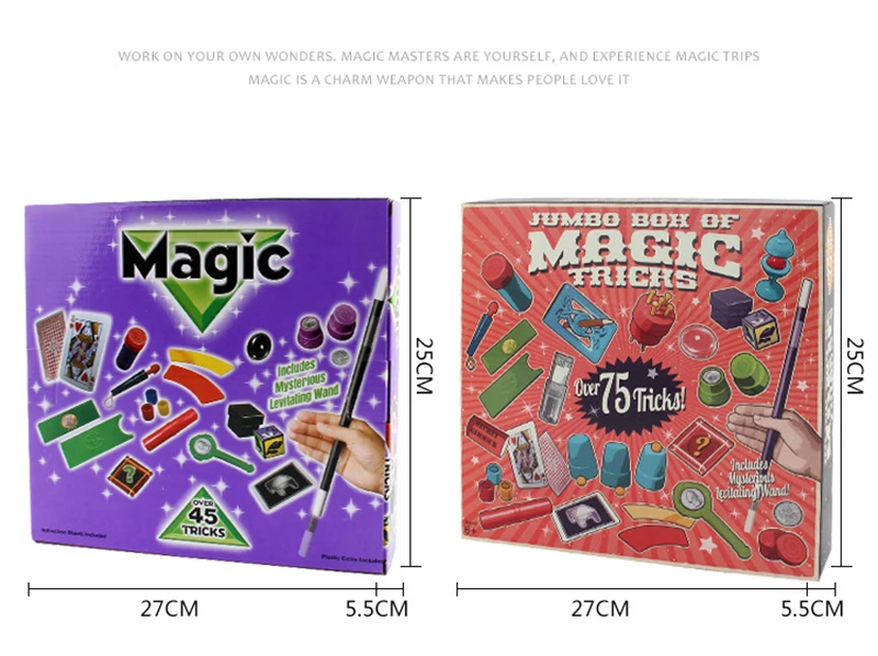 Детские фокусы, игрушки Hanky Panky's Junior, магический набор, простые магические реквизиты для магических начинающих детей с DVD обучающим комплектом