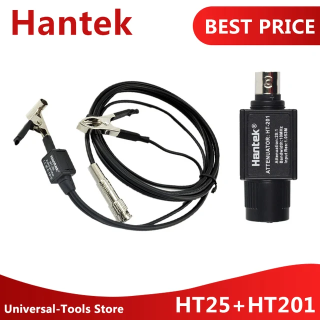 Special Price Hantek HT25 Automotive Oscilloscope Probe with Hantek HT201 Oscilloscope 20:1 Passive Attenuator Accessories Best Price On Sale