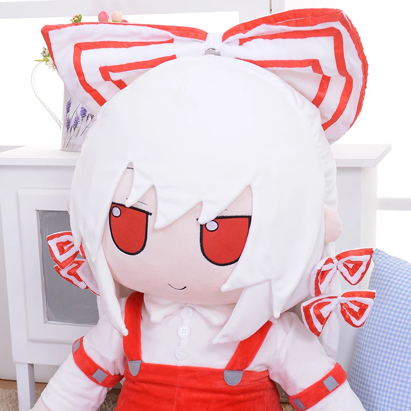 Fujiwara no Mokou плюшевая кукла игра TouHou проект Подушка косплей короткие мягкие милые игрушки для подарка Большой размер 120 см