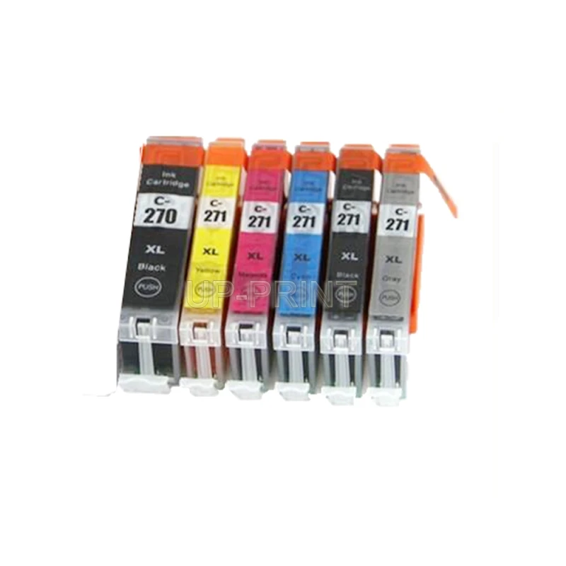 UP 6PCS PGI 270 XL CLI 271 compatible ink cartridge for Canon PIXMA