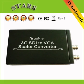 

3G SDI to VGA Scaler Converter Audio Video SDI to VGA with power adapter For CCTV PC Video,wholesale free shipping dropshipping