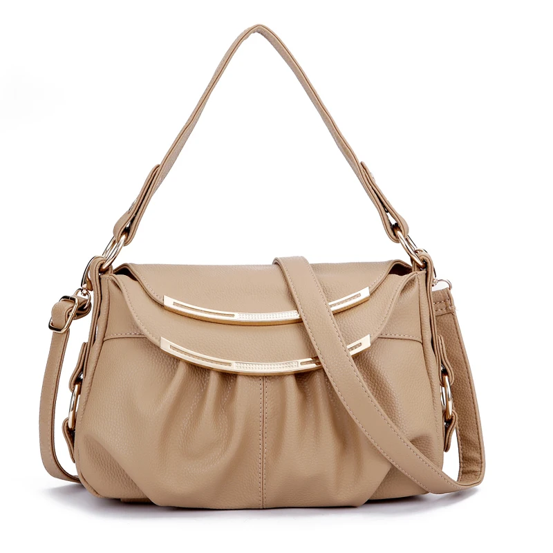 Soft Genuine Leather Women&#39;s Handbags Totes High Capacity Casual Women Messenger Bags Crossbody ...