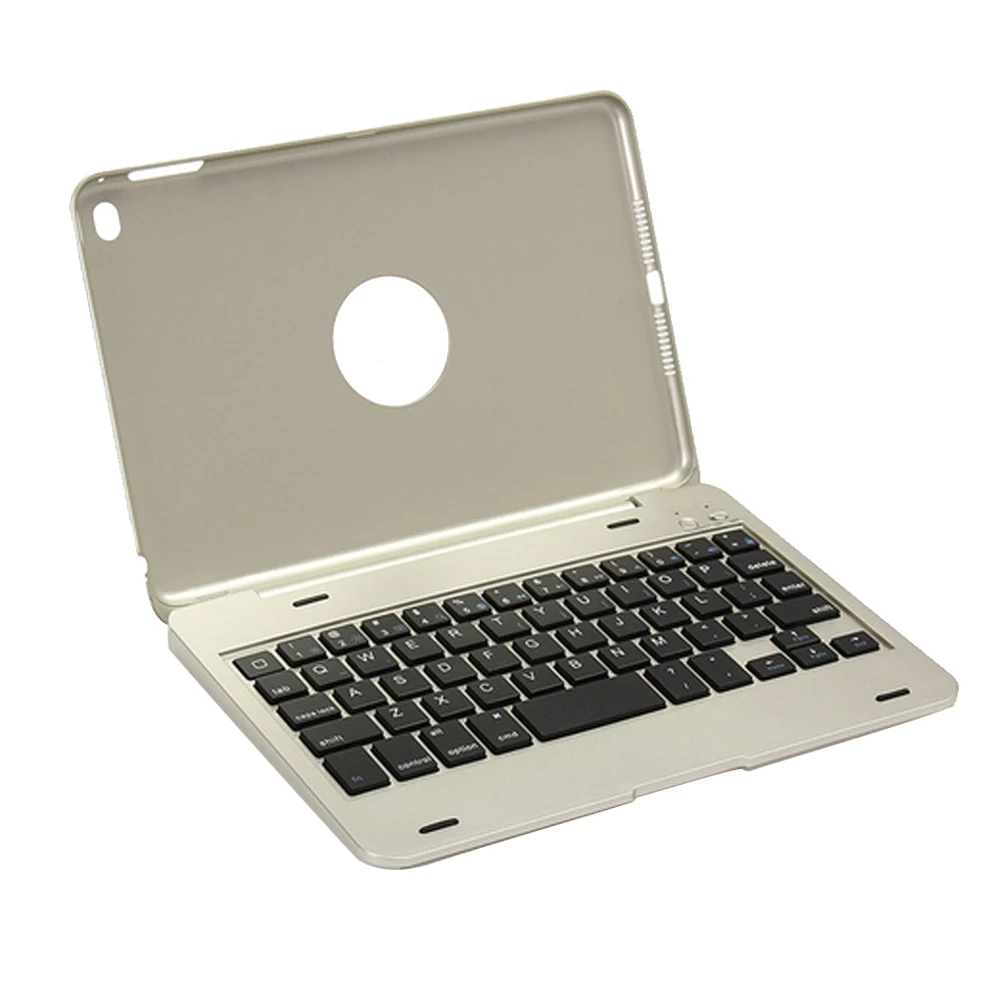 Besegad защитный откидной складной чехол-подставка держатель с беспроводной Bluetooth клавиатурой для Apple Ipad Mini 4 планшета 7,9 дюймов - Цвет: Silver