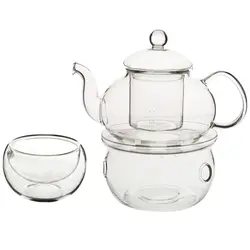 Высокое качество набор термостойкого стекла чайный горшок с ситечком цветы и цветочный чай кунг-фу чай подарок 600 мл