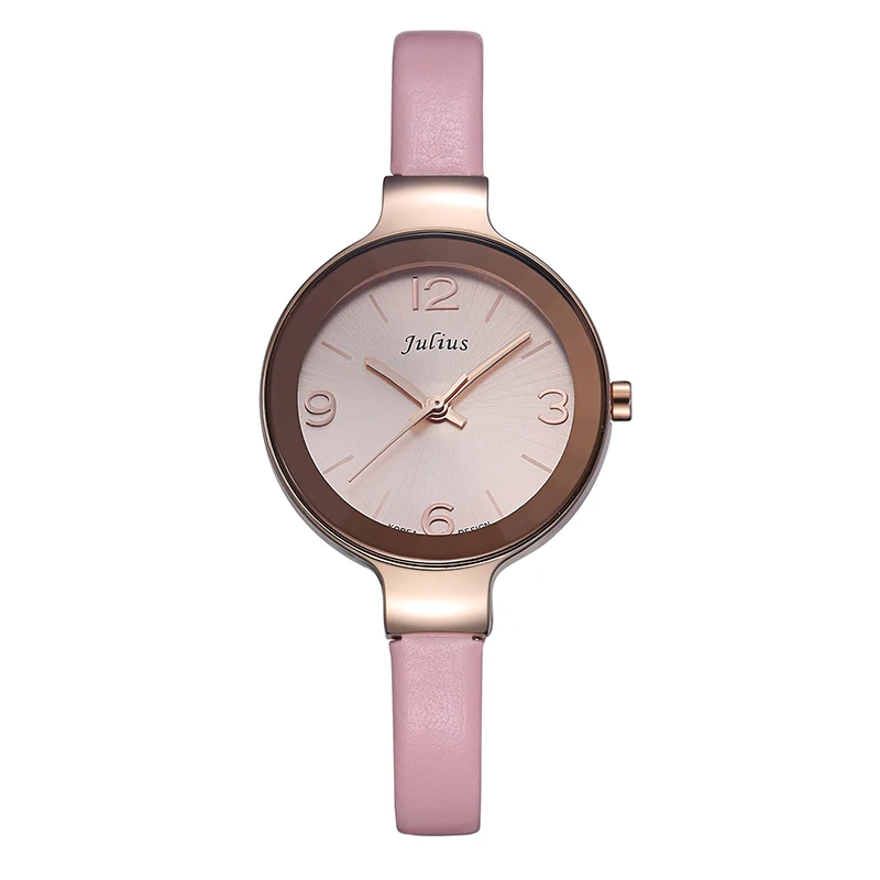 

Julius Lady Women's Watch Japan Quartz Simple Hours Fine Fashion Dress Leather Bracelet Girl Christmas Valentine Gift