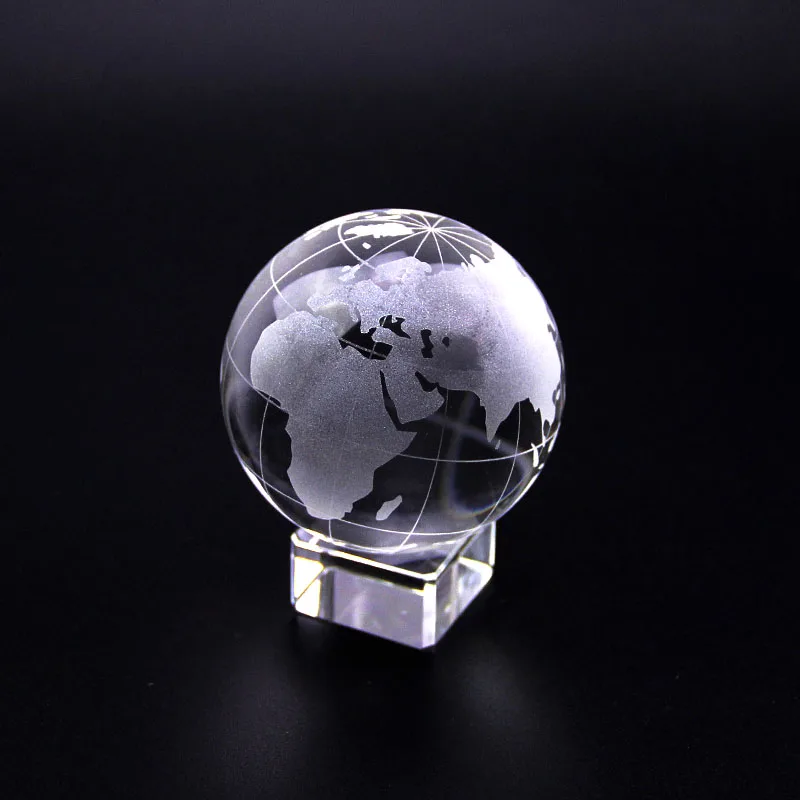 4 см кристалл кварца шар фэн-шуй пресс-папье Стекло ремесла каменные фигурки домашний декор украшения миниатюрный спортивный сувенир - Цвет: global ball