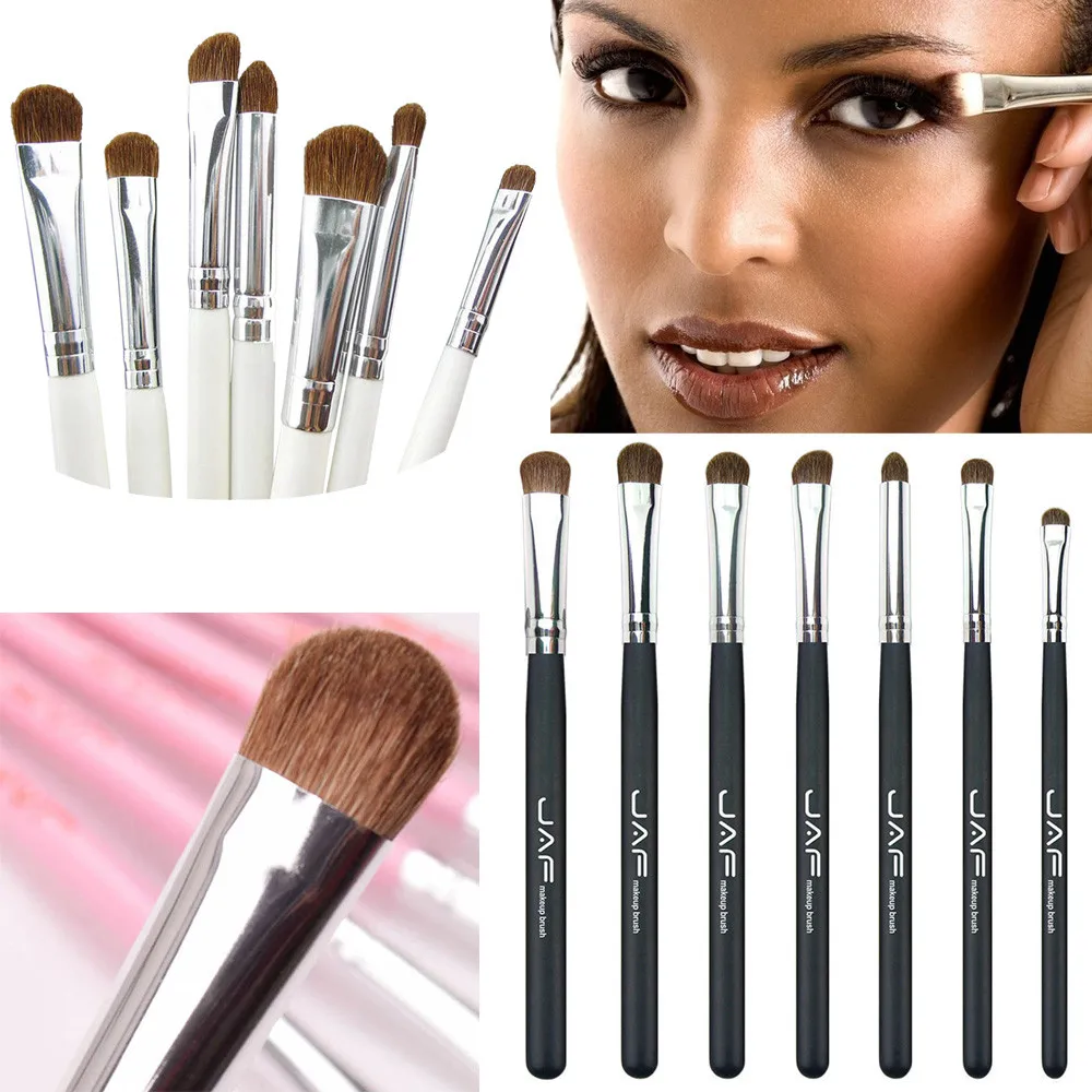 JAF 7 Pcs Makeup Brush Set Professional Face Eye Shadow Eyeliner