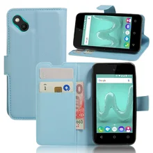 50 шт./лот DHL Роскошный кожаный чехол для Wiko Солнечный Флип Бумажник Coque+ ТПУ кремния держателя карты Чехол для wiko B-kool