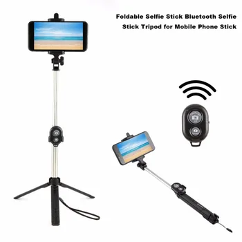 

Foldable Fashion Selfie Stick Bluetooth Selfie Stick Tripod Bluetooth Shutter Remote Controller for Mobile Phone Stick Drop Ship