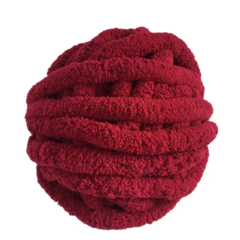 4 шарика/Лот 1000 г jumbo толстые руки Вязание vegan chenillen пряжа 2,5 см ширина для подушки одеяло - Цвет: 22