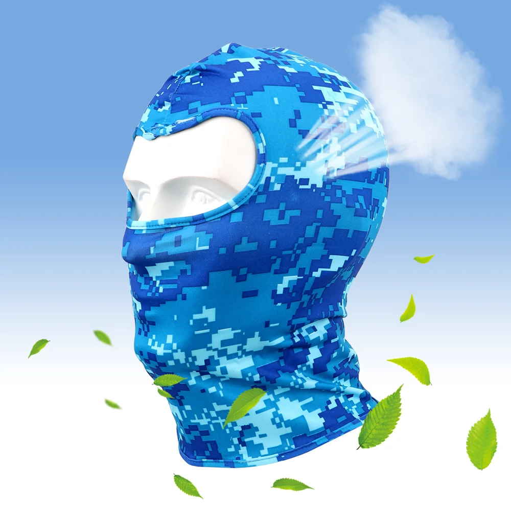 

Camouflage Motorcycle Face Mask Full Face and Neck Wind Cap Quick drying For Cycling Ski Snowboard Sports Breathable Lycra