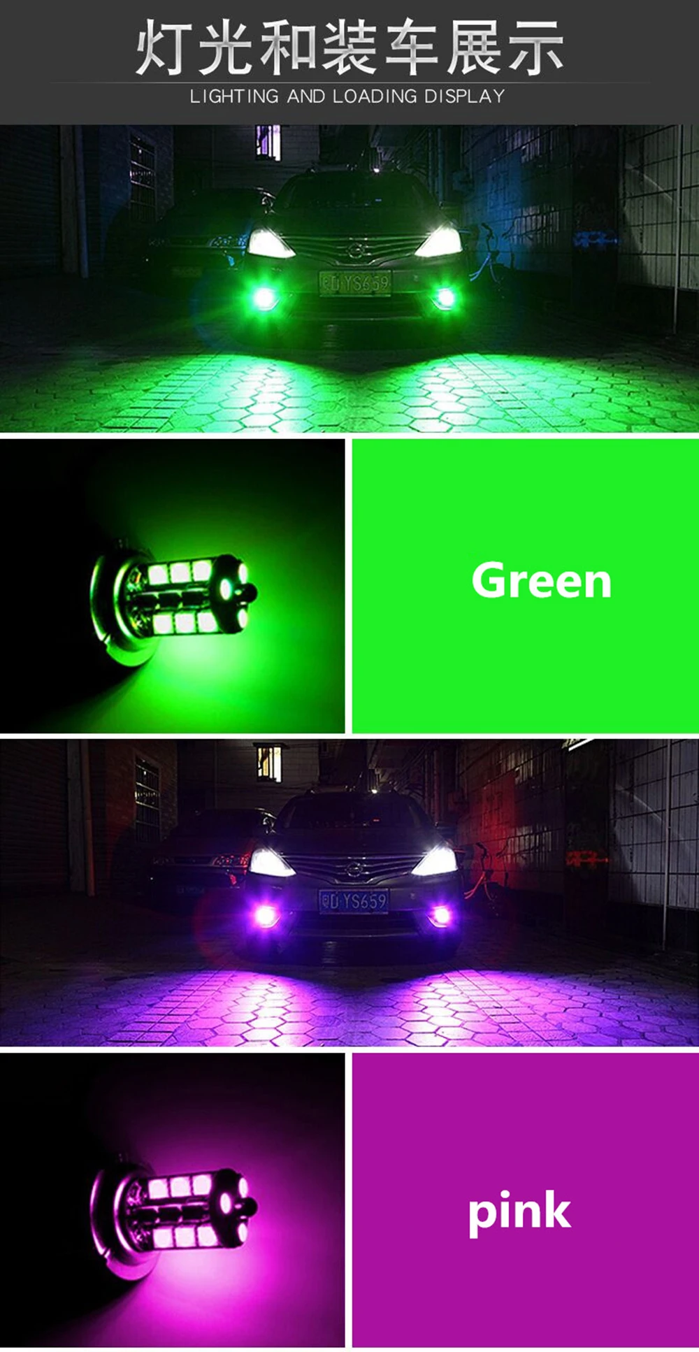 Luzes do Carro Lâmpadas 9005 Hb3 9006 Hb4 Branco Luzes Diurnas Drl Nevoeiro 12v Driving Lâmpada Luz 6000k H11 h8 2pcs Rgb Led 14 Automóveis e motos