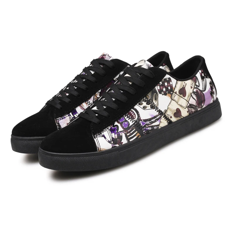 Prix pour Mens Impression Classique Planche À Roulettes Chaussures Homme Sneakers Toile Surface de Marche Chaussures Prix pour Mens Impression Classique Planche À Roulettes Chaussures Homme Sneakers Toile Surface de Marche Chaussures