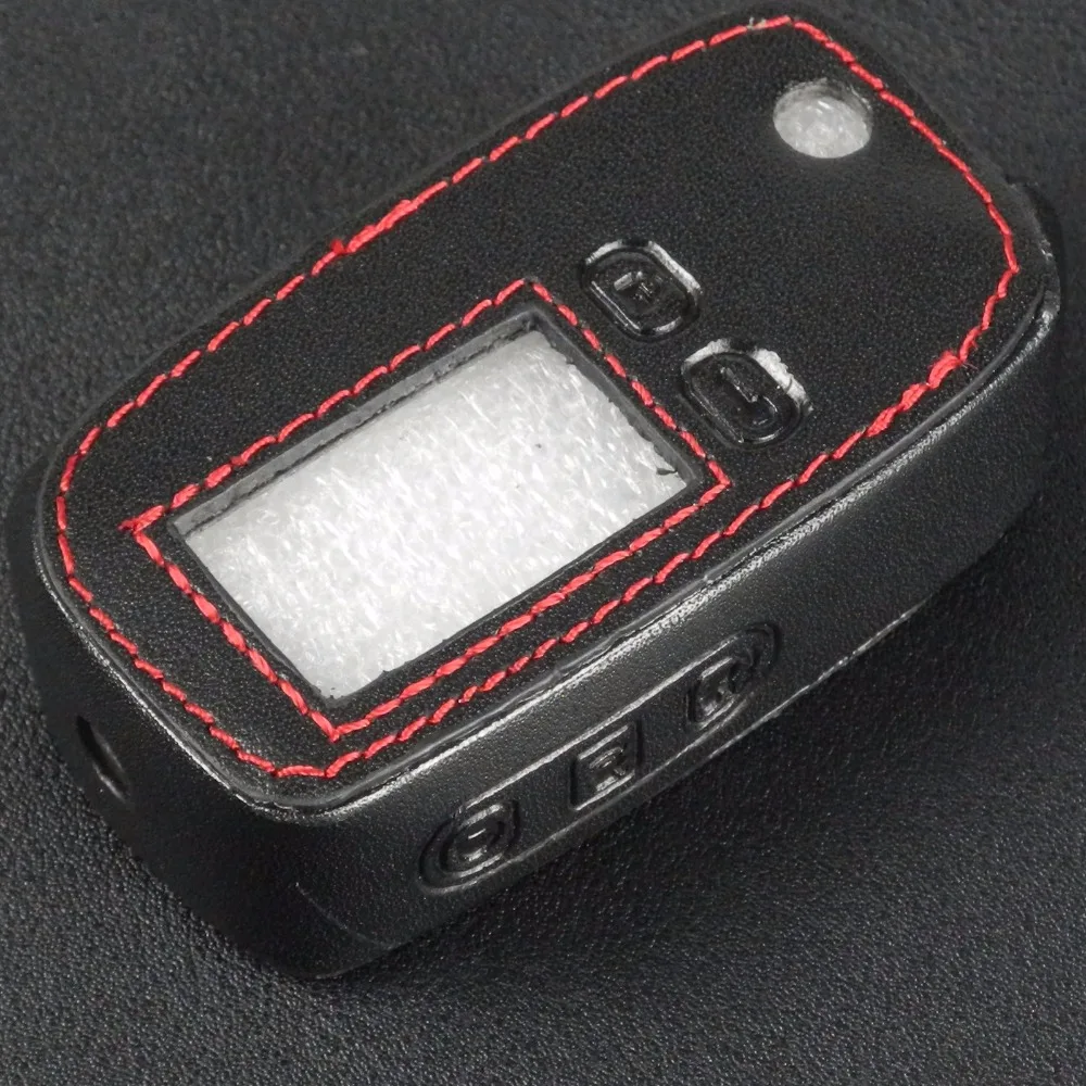 Jingyuqin дистанционный Складной флип 5 кнопок кожаный чехол Fob Обложка для Tomahawk TW9010 TW9020 TW9030 двусторонний сигнализационный система