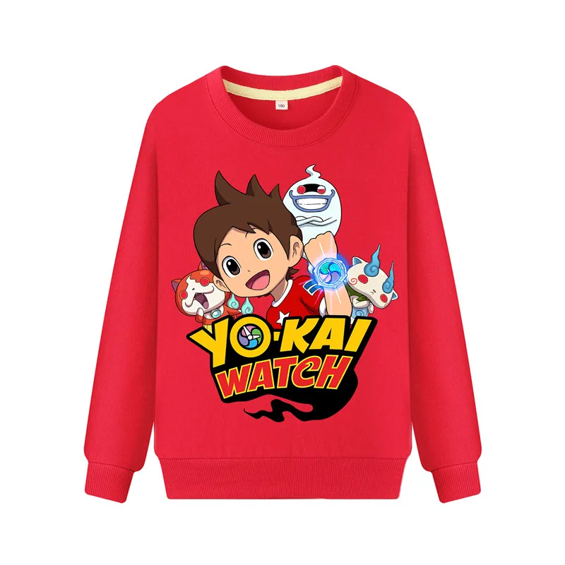 

Child Cartoon Yokai Watch Print Hoodies Hoodie Kids Spring Autumn Casual Sweatshirts Boys Girls Long Sleeve Pullover Coat DZ101