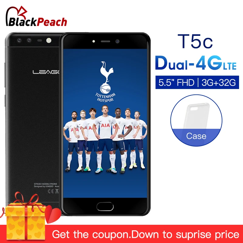 LEAGOO T5c 5 &quotFHD мобильный телефон Android 7 0 SC9853 Octa Core 3 ГБ оперативная память 32