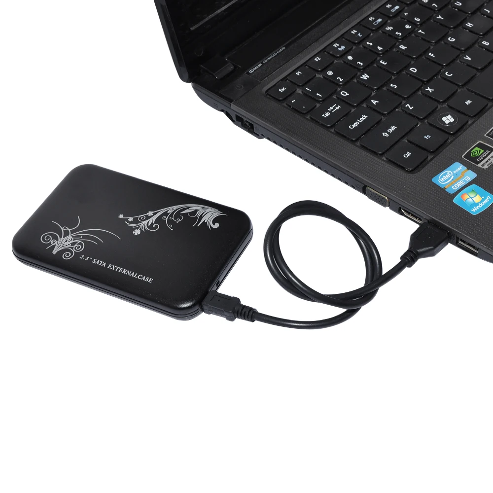 DeepFox алюминиевый сплав и пластик USB 2,0 HDD Caddy корпус 2,5 дюймов SATA SSD Мобильный HDD чехол s 2,5 HDD Чехол