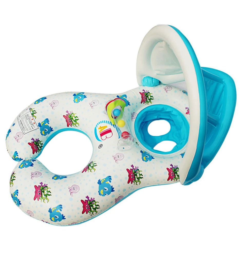 Mother Child Inflatable Circle Swimming Circle Baby Accessories Swimming Pool Accessories Baby Float Double Swimming Ring