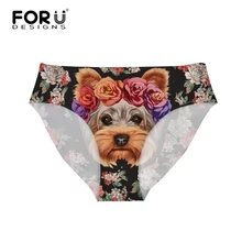 FORUDESIGNS/бразильские женские плавки для плавания с принтом собак шнауцер, танкини, сексуальные купальники, шорты для женщин