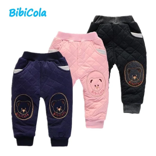 

BibiCola baby boys pants winter bebes pants girl cartoon trousers children leggings infant clothing toddler christmas pants