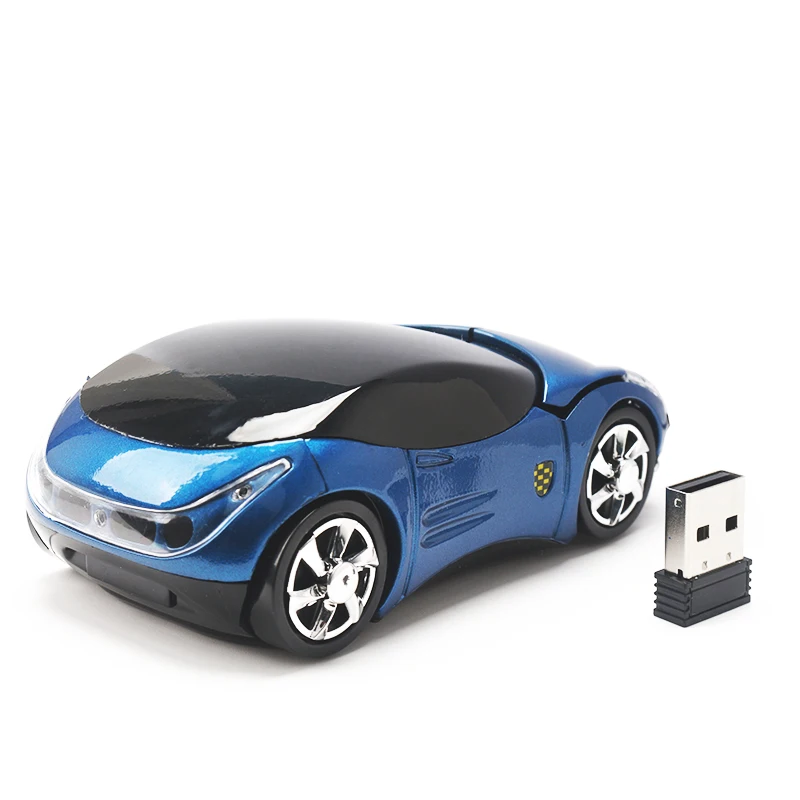 Sovawin 1200 dpi 2,4G Беспроводная мини-мышь в форме автомобиля USB оптическая мышь светодиодный свет для ПК ноутбука компьютера домашнего офиса использования
