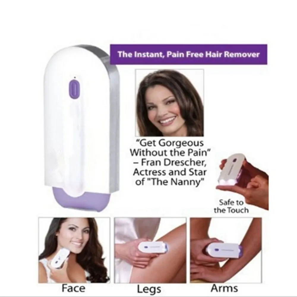 

REBUNE Laser Hair Remover Rechargeable Epilator Convenient Mini Stainless Steel + Abs Women Lady Shaver Skin Cleaning Free Shipp