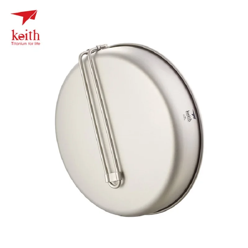 

Keith Titanium Nonstick Fry Pan Cookware for Outdoor Camping Cooking Picnic