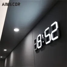 Modern font b Digital b font LED Table Desk Night font b Wall b font font