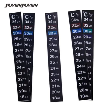 

100pcs Dual Scale C/F Fish Tank Aquarium Thermometer Sticker Temperature TEMP Stickers 10%