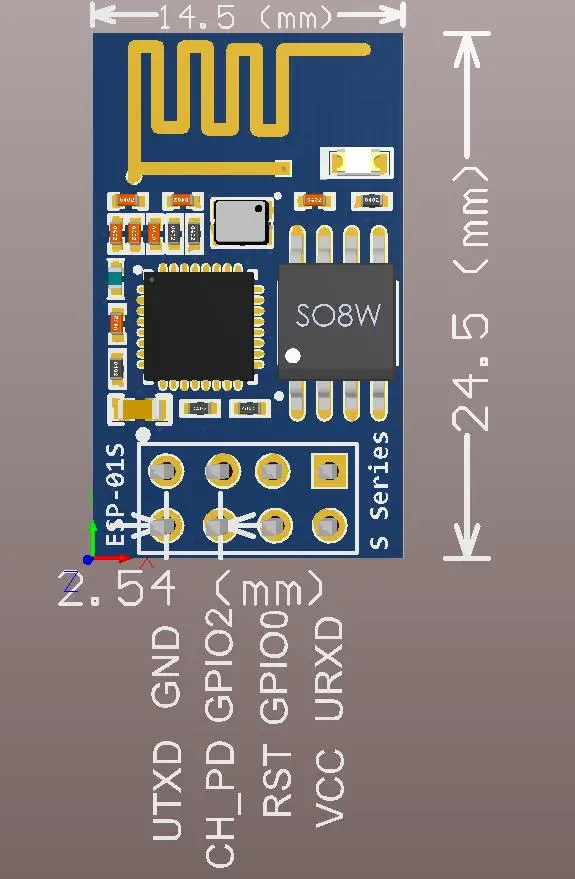 ESP8266 ESP-01S для arduino Nano серийная Беспроводная модель Wifi датчик ESP 8266 ESP-01 расширенная версия ESP8266 макетная плата