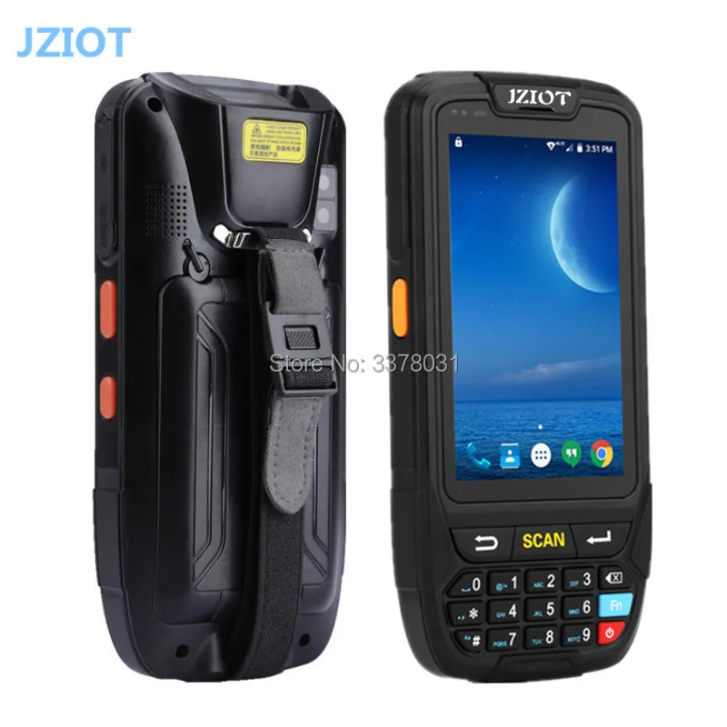 Touch screen wireless android pda rugged with 2D barcode scanner and HF