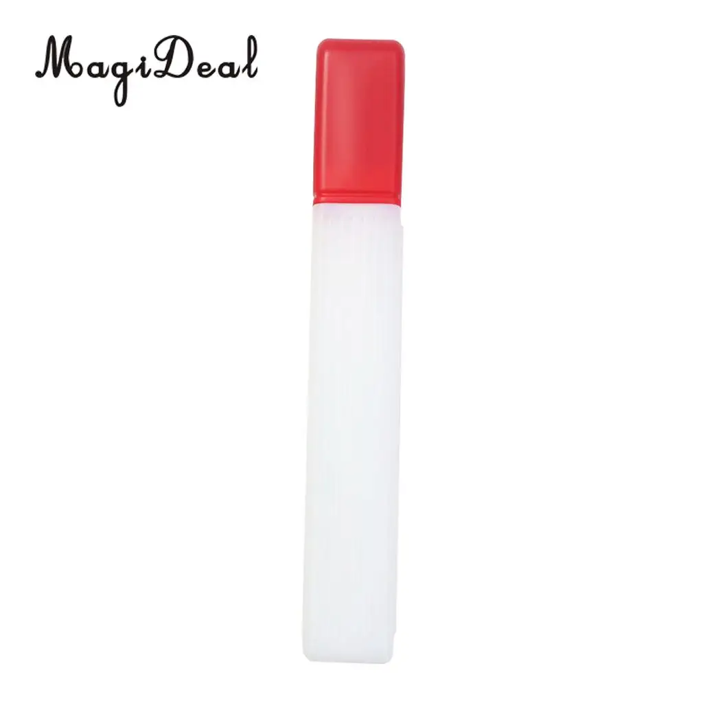 41x6cm Plastic Clear Knitting Needle Crochet Hook Tube Case Holder Storage Case 