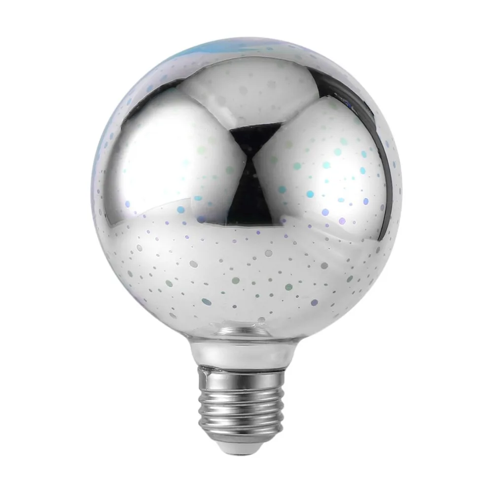 Colorful 3D Fireworks LED Light Bulbs E27 4W G80 Ball Lights Holiday