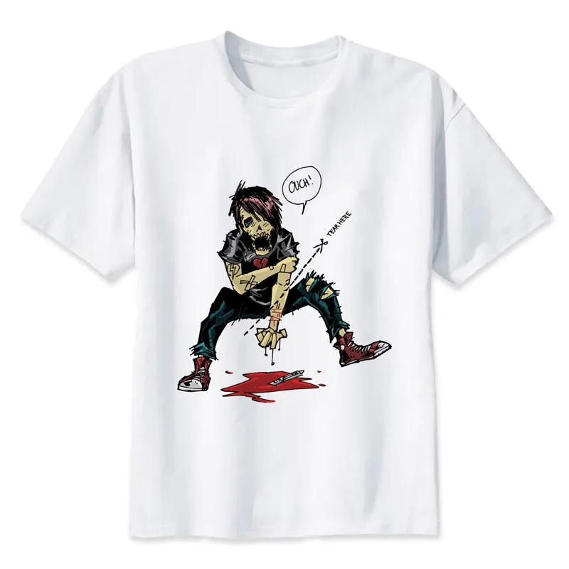 

Emo Emo Skull Kid T shirt men t shirt fashion t-shirt O Neck white TShirts For man Top Tees MRR284