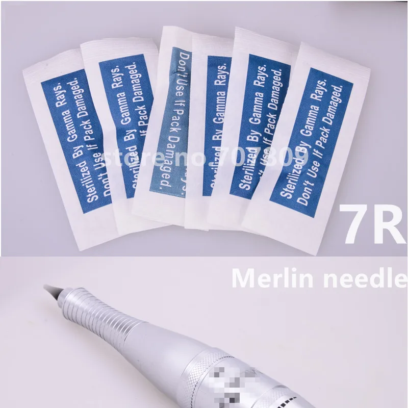 50 шт 7 круглый вкладыш Перманентный макияж иглы для BTH MERLIN машина татуировки