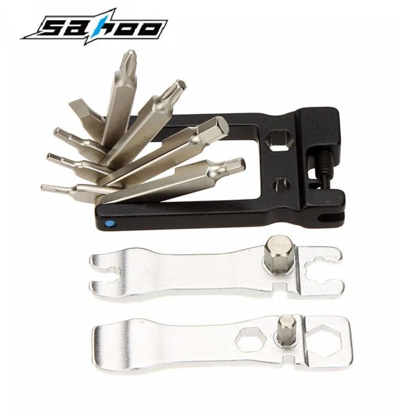 Best SAHOO New 20 in 1 Bicycle Tools Sets Multi Function Repair Mountain Road Bike Tool Kit Hex Wrench Cycle Screwdriver Tool B10016