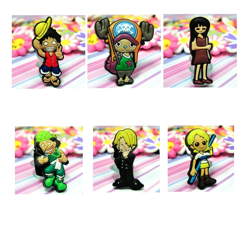 

1pcs One Piece Shoe Charms PVC Shoes Accessories Decoration Small Ornaments or Gifts for Party Shoe Buckles