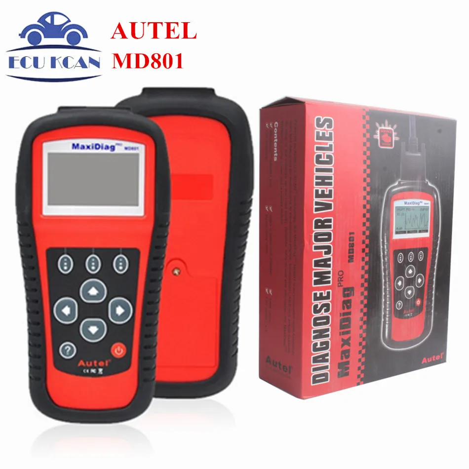

Promotion !! Autel MaxiDiag MD801 4 in 1 Code Reader Scanner (JP701+EU702+US703+FR704) Multi-Functional MD 801