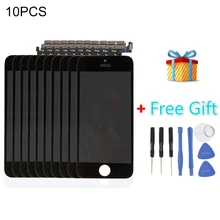 10 PCS iPartsBuy 3 in 1 for iPhone 5 (LCD + Frame + Touch Pad + Free Gift ) Digitizer Assembly
