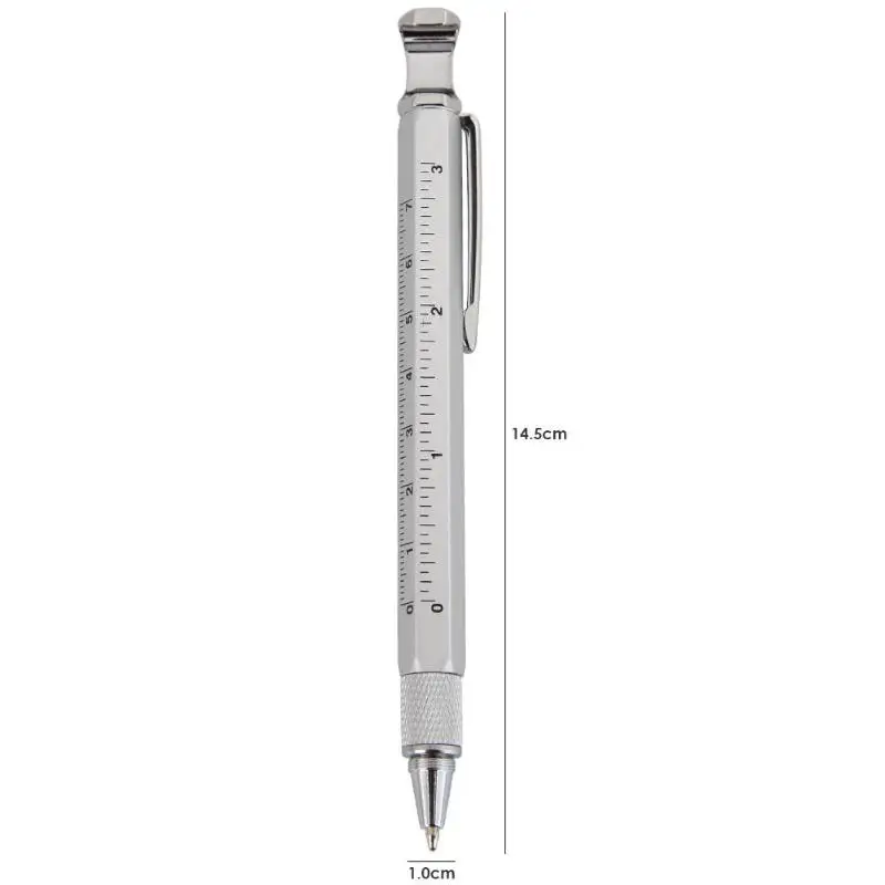 Novel Multifunctional Screwdriver Ballpoint Pen Phone Bracket Level Pens