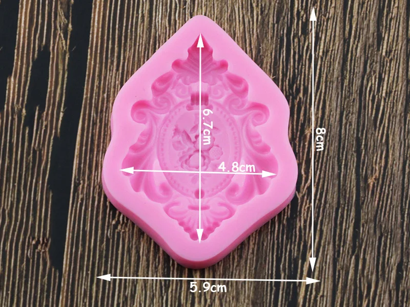 Ретро рамка форма силиконовые формы помадка резак украшения торт кухонная формочка для шоколада форма для выпечки 3D десерт