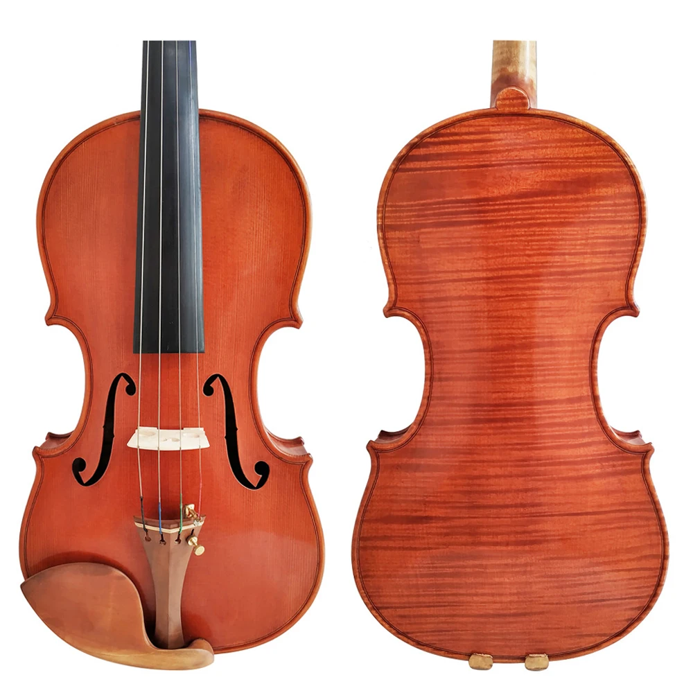 

Free Shipping Copy Stradivarius 1716 100% Handmade Oil Varnish Violin FPVN04 + Carbon Fiber Bow Foam Case
