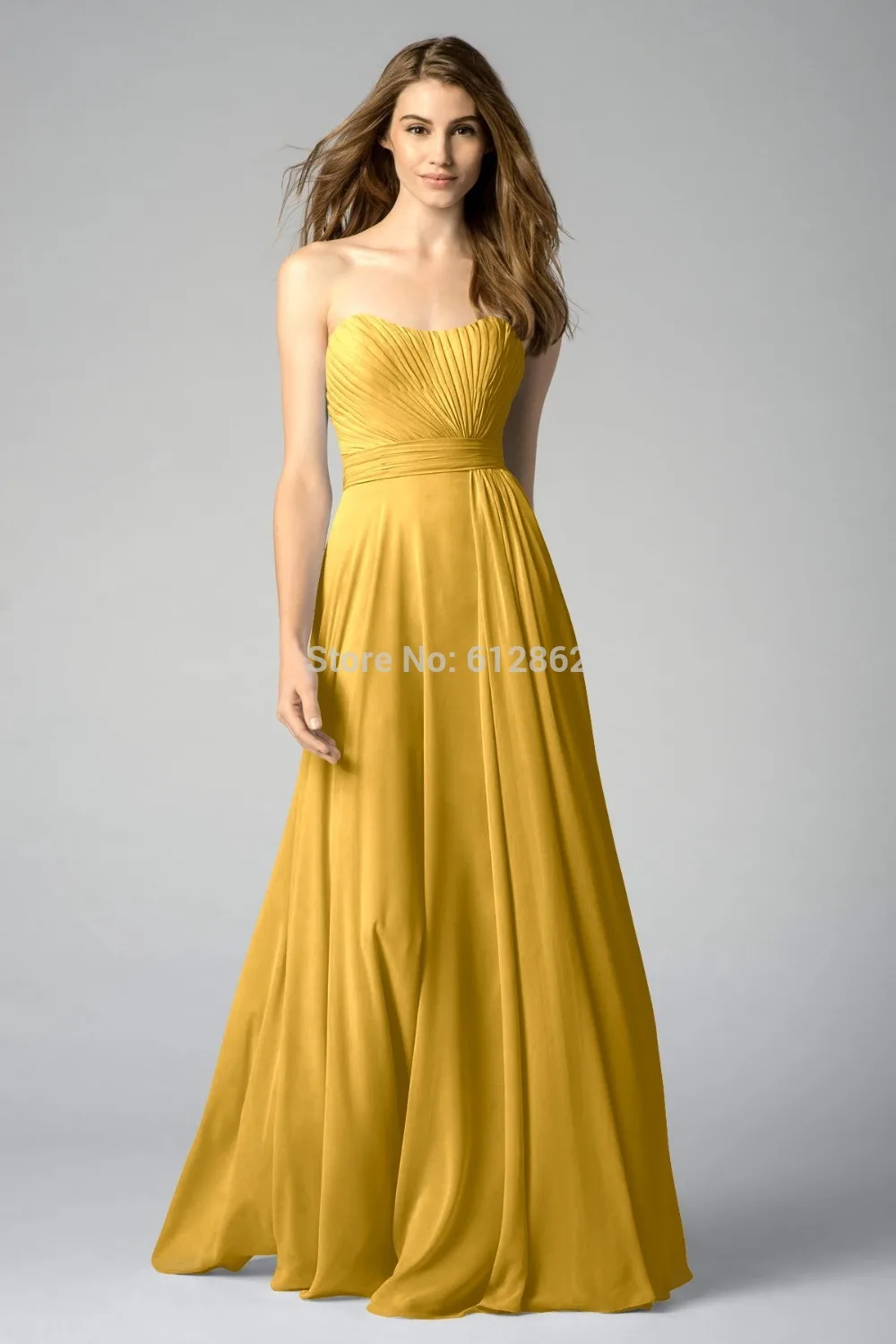 Yellow Gold Bridesmaid Dresses