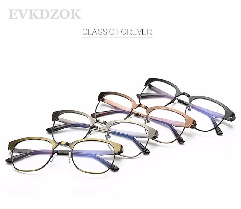 Новые модные дизайнерские металлические очки Компьютер Анти-синий луч женские прозрачные линзы прозрачные оптические очки 1608