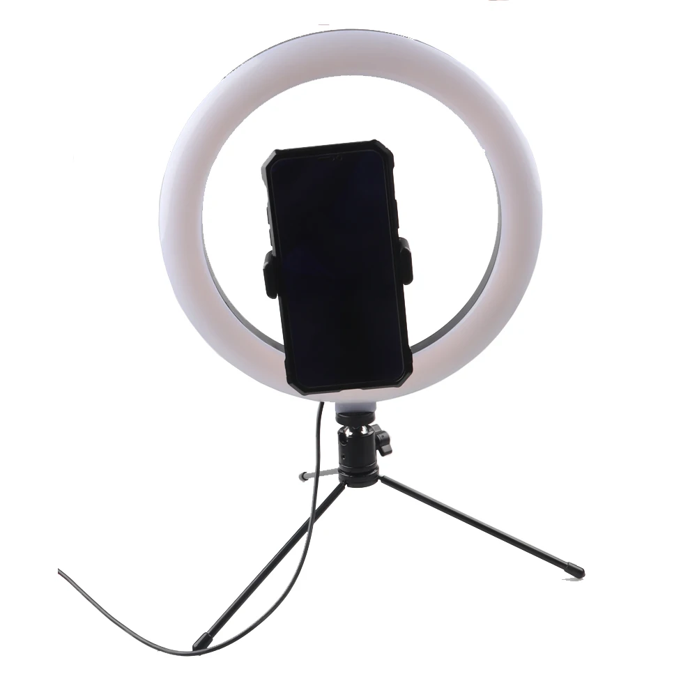 Светильник dow Big/Middl/Small Dimmable светодиодный студийный кольцевой светильник для камеры, светильник для телефона, видео, лампа с мини штативами, настольный кольцевой светильник