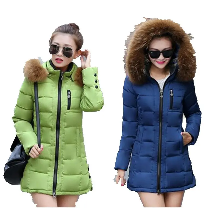2016 Autumn Winters New Fashion Women Down jacket Temperament Leisure Keep warm Hooded Big yards Cotton