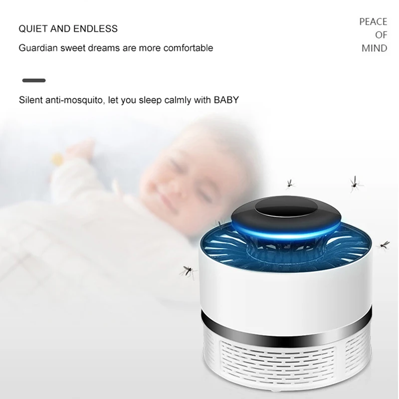 

New LED Photocatalyst Mosquito Control Lamp Household Fly And Repellent Device USB Mosquito Control Device Mosquito Trap Lamp